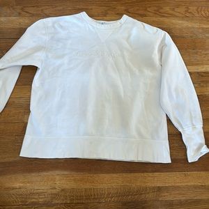 Vintage Calvin Klein Jean’s embroidered sweatshirt white on white